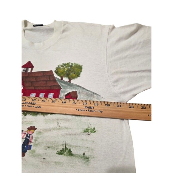 Vintage 80s Screen Stars T Shirt XL School Frenship Graphic Made In USA H1.1 - Picture 6 of 9